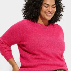 Torrid vegan cashmere pink sweater women’s plus size 2
